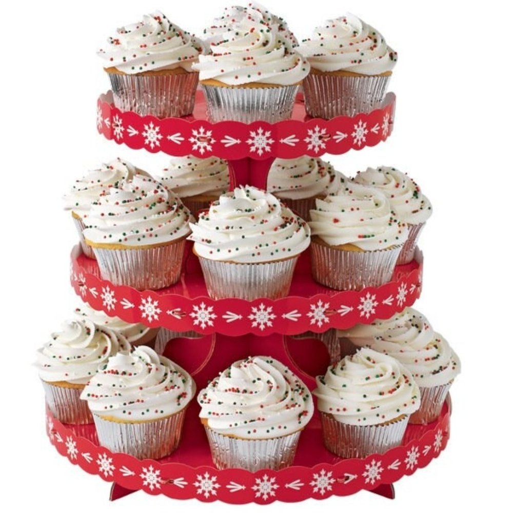 Wilton Christmas Holiday Cupcake Treat Candy Stand